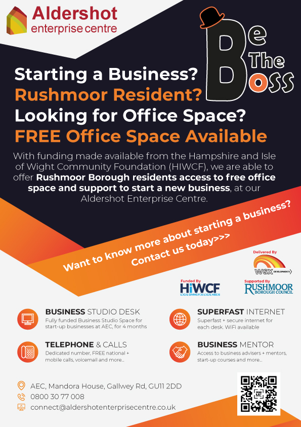 Be The Boss free office space in Rushmoor